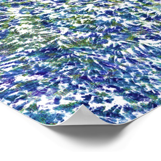 Koele, moderne, kleurrijke abstracte achtergrond poster (Hoek)