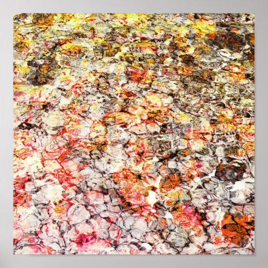 Koele, moderne, kleurrijke abstracte achtergrond poster (Voorkant)