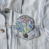 Koele, moderne, kleurrijke abstracte achtergrond ronde button 7,6 cm (In situ)