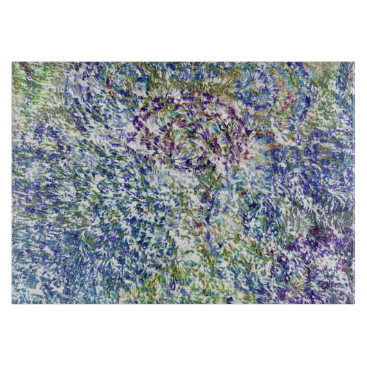 Koele, moderne, kleurrijke abstracte achtergrond snijplank (Voorkant)