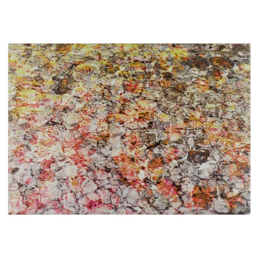 Koele, moderne, kleurrijke abstracte achtergrond snijplank (Voorkant)