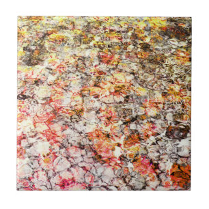 Koele, moderne, kleurrijke abstracte achtergrond tegeltje