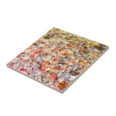 Koele, moderne, kleurrijke abstracte achtergrond tegeltje (Zijkant)