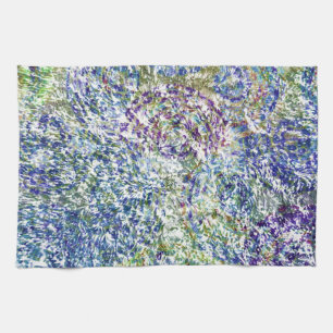 Koele, moderne, kleurrijke abstracte achtergrond theedoek