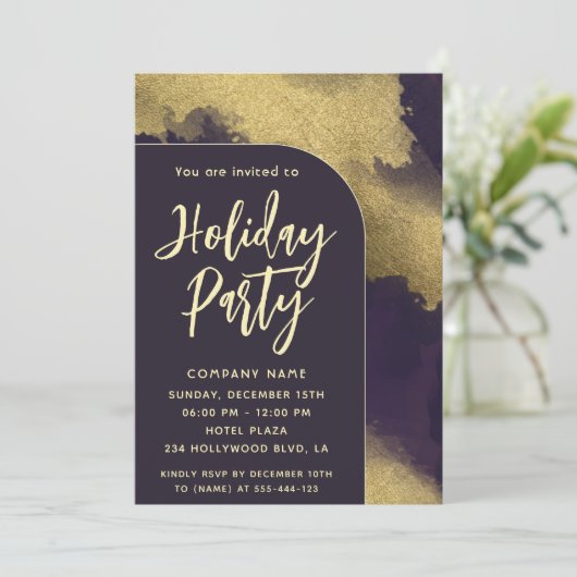 Koele moderne minimalistische Abstracte gouden wat Kaart (Staand voorkant)