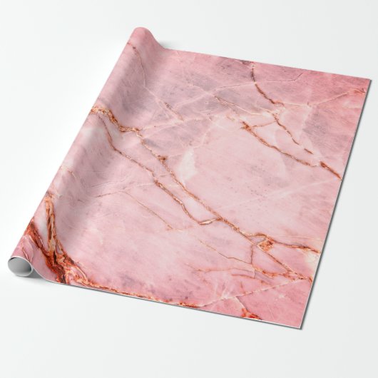 Koele moderne rode marmeren steen textuur cadeaupapier (Uitgerold)