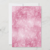 Koele moderne roze ballon neon zoet 16 kaart (Achterkant)