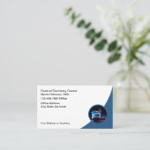 Koele moderne tandarts Kantoor Visitekaartjes (Staand voorkant)