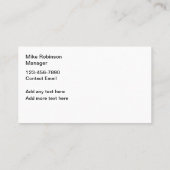 Koele moderne Visitekaartjes (Achterkant)