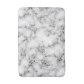 Koele moderne witte marmer textuur badmat (Voorkant Verticaal)