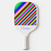 Koele modestrepen gepersonaliseerd pickleball paddle (Achterkant)