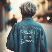 Koele moeder van de bruidegom denim jacket