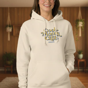Koele Moeders Club Klassieke Moederschap Retro Tek Hoodie