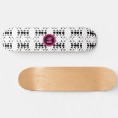 Koele Monogram Sterren en Moon Polka Dot Persoonlijk Skateboard (Horizontaal)