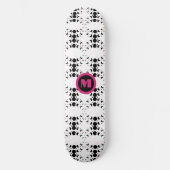 Koele Monogram Sterren en Moon Polka Dot Persoonlijk Skateboard (Voorkant)
