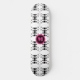 Koele Monogram Sterren en Moon Polka Dot Persoonlijk Skateboard