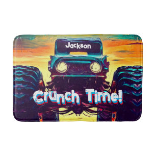 Koele Monster Truck Crunch Tijd Badmat