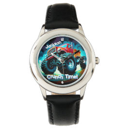 Koele Monster Truck Crunch Tijd Horloge