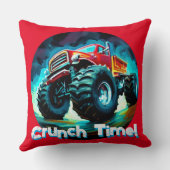 Koele Monster Truck Crunch Tijd Kussen (Achterkant)