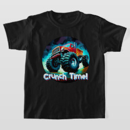 Koele Monster Truck Crunch Tijd T-shirt