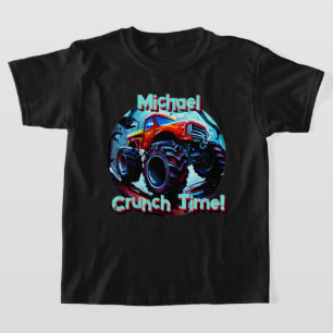 Koele Monster Truck Crunch Tijd T-shirt