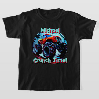 Koele Monster Truck Crunch Tijd T-shirt