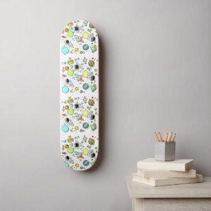 Koele mooie ruimte astronaut persoonlijk skateboard