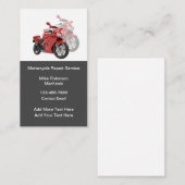 Koele motorfiets mechanische Visitekaartjes (Voorkant / Achterkant)