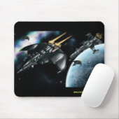 Koele mousepad voor ruimtepatrouillebeheer muismat (Met muis)