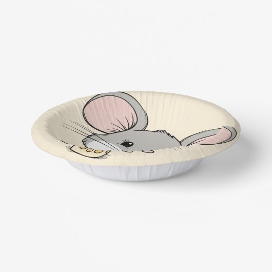 Koele muizendieren huisdier cartoon valentijn papieren kommen (Gebogen)