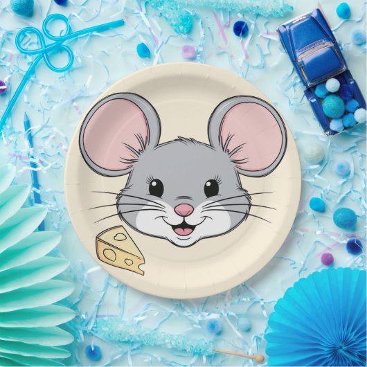 Koele Muizendieren Huisdier cartoon Verjaardag Papieren Bordje (Feest)