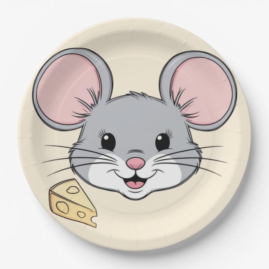 Koele Muizendieren Huisdier cartoon Verjaardag Papieren Bordje