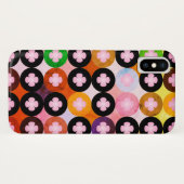 Koele multi gekleurde cirkels & roze klavers Case-Mate iPhone case (Achterkant (horizontaal))