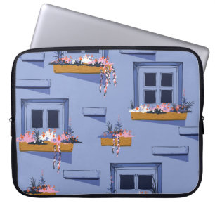 Koele muur ramen zomer patroon laptop sleeve