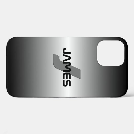 Koele Naam & Monogram Case-Mate iPhone Case (Achterkant (horizontaal))