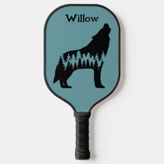 Koele Natuur Bomen in de buitenlucht | Wolf Modern Pickleball Paddle (Voorkant)