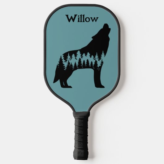 Koele Natuur Bomen in de buitenlucht | Wolf Modern Pickleball Paddle (Achterkant)