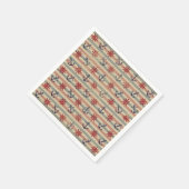 Koele nautische anker- en bootstuurwielen servet (Hoek)