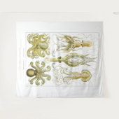 Koele nautische octopus wandkleed (Voorkant (horizontaal))