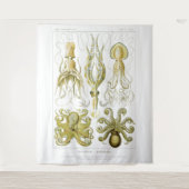 Koele nautische octopus wandkleed (Voorkant)