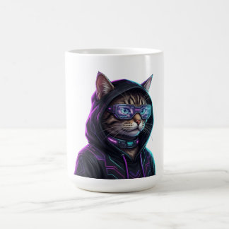 Koele Neon Cyberpunk Lapjeskat Futuristische Gamer Koffiemok