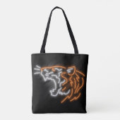 Koele Neon Tijger Tote Bag (Achterkant)