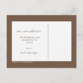 koele nieuwe adresaankondiging aankondigingskaart (Achterkant)