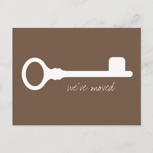 koele nieuwe adresaankondiging aankondigingskaart (Voorkant)