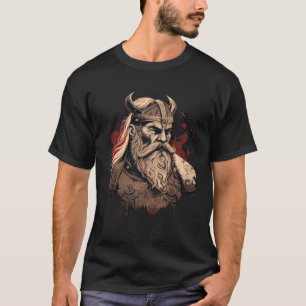 Koele noorse Berserker met grote Baard T-shirt