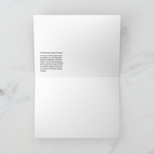 Koele Obama Kaart (Binnen)
