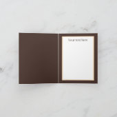 koele Ober Dank u Bedankkaart (Binnen)