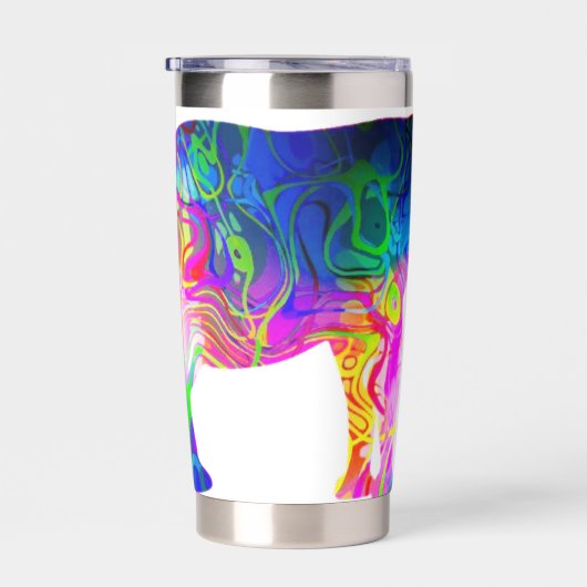 Koele olifant gepersonaliseerd geïsoleerde drinkbeker (Rechts)