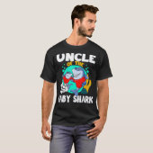 Koele oom van de Baby Shark Grappige bijpassende f T-shirt (Voorkant volledig)