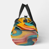 Koele oranje duffel tas met tekst bewerkbaar (Rechts)